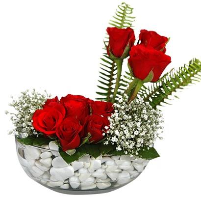 Ankara Aya� Etimesgut �i�ek�i firma �r�n�m�z Cam i�inde 11 g�l Ankara �i�ek g�nder firmas� �ahane �r�n�m�z